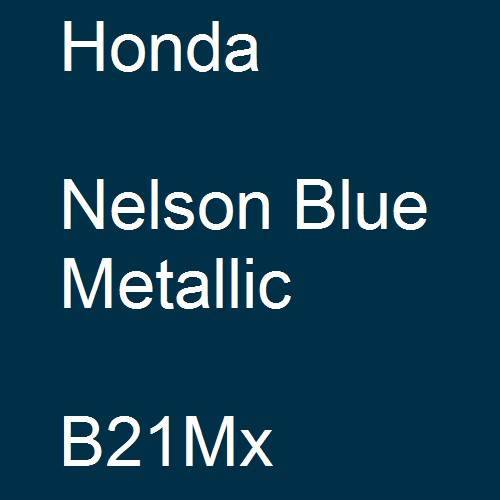 Honda, Nelson Blue Metallic, B21Mx.